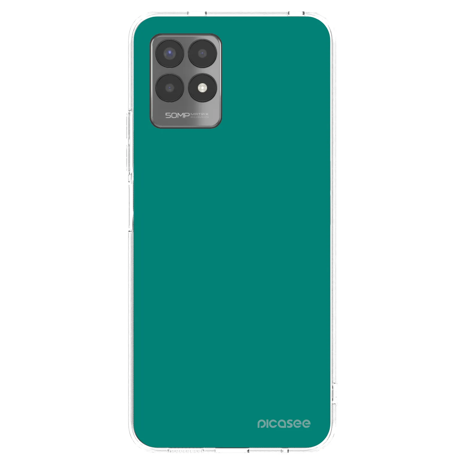 Picasee husă transparentă din silicon pentru Realme 8i - Emerald Mist