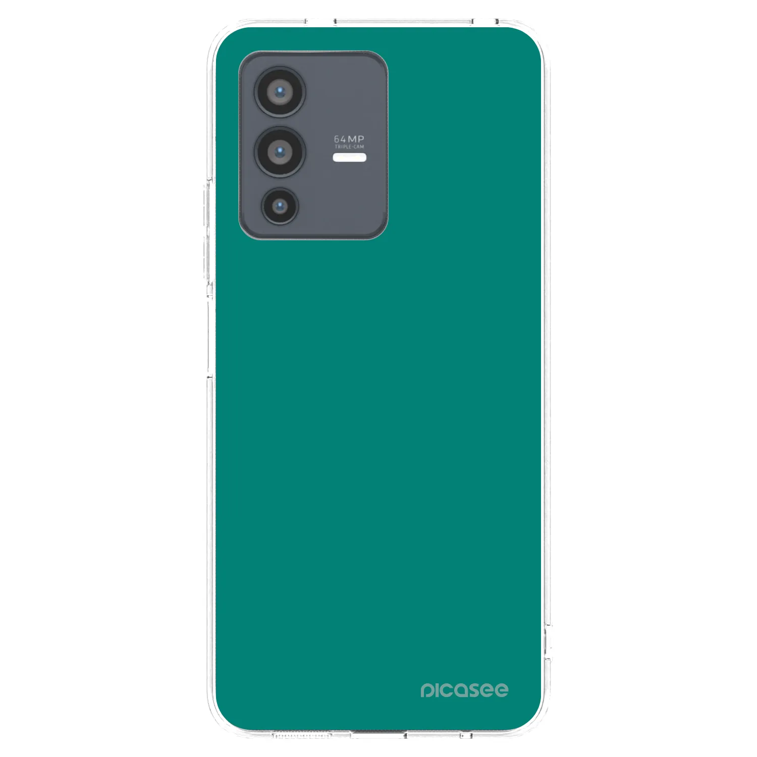 Picasee husă transparentă din silicon pentru Vivo V23 5G - Emerald Mist