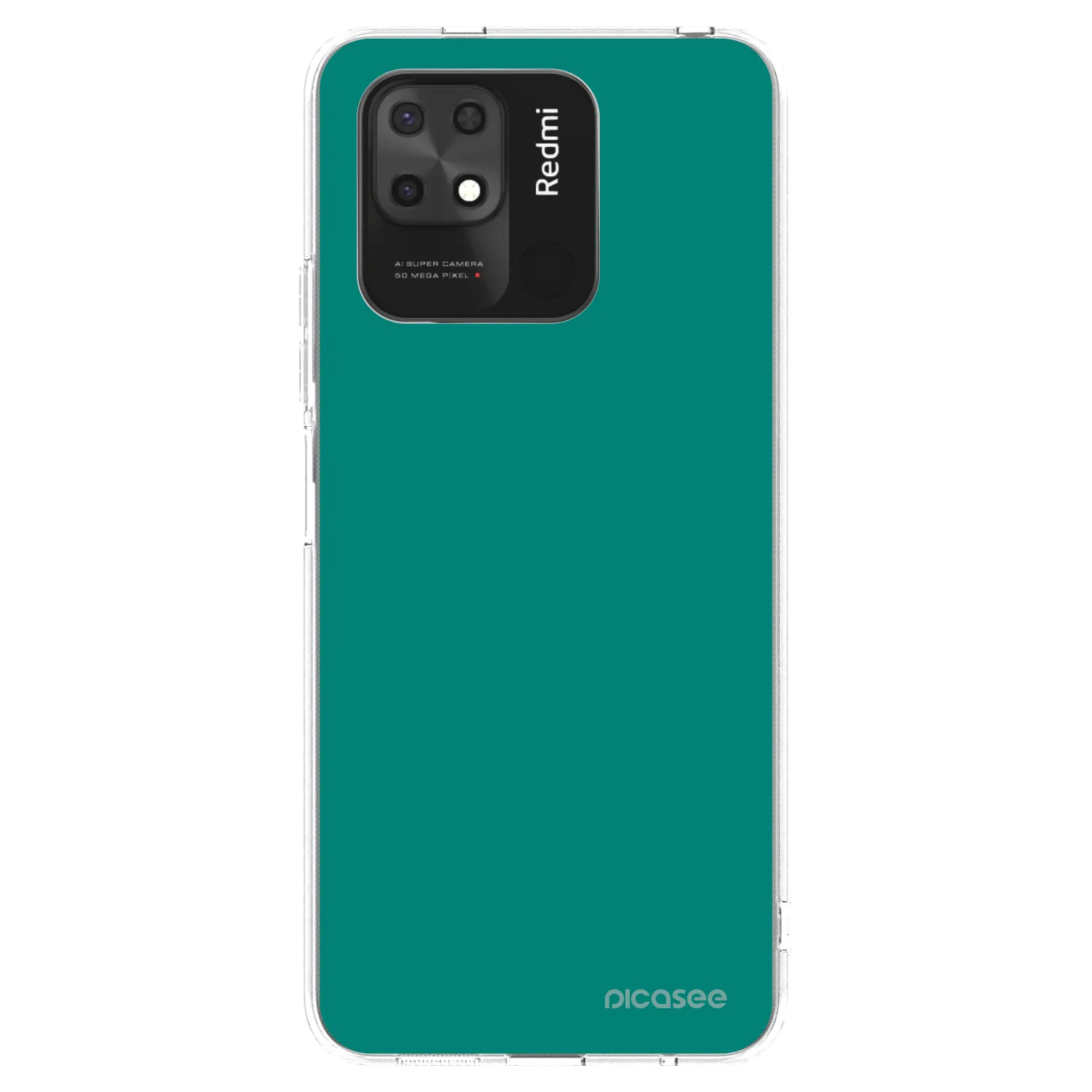 Picasee husă transparentă din silicon pentru Xiaomi Redmi 10C - Emerald Mist