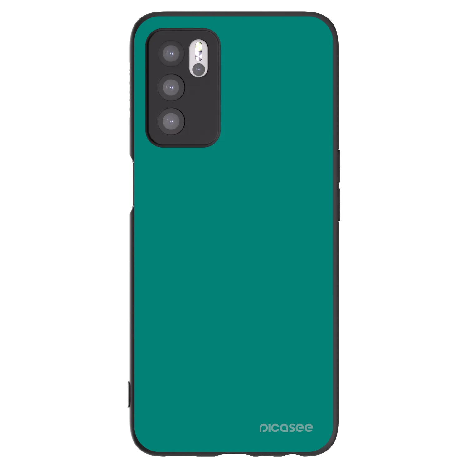 Picasee husă neagră din silicon pentru OPPO A16s - Emerald Mist