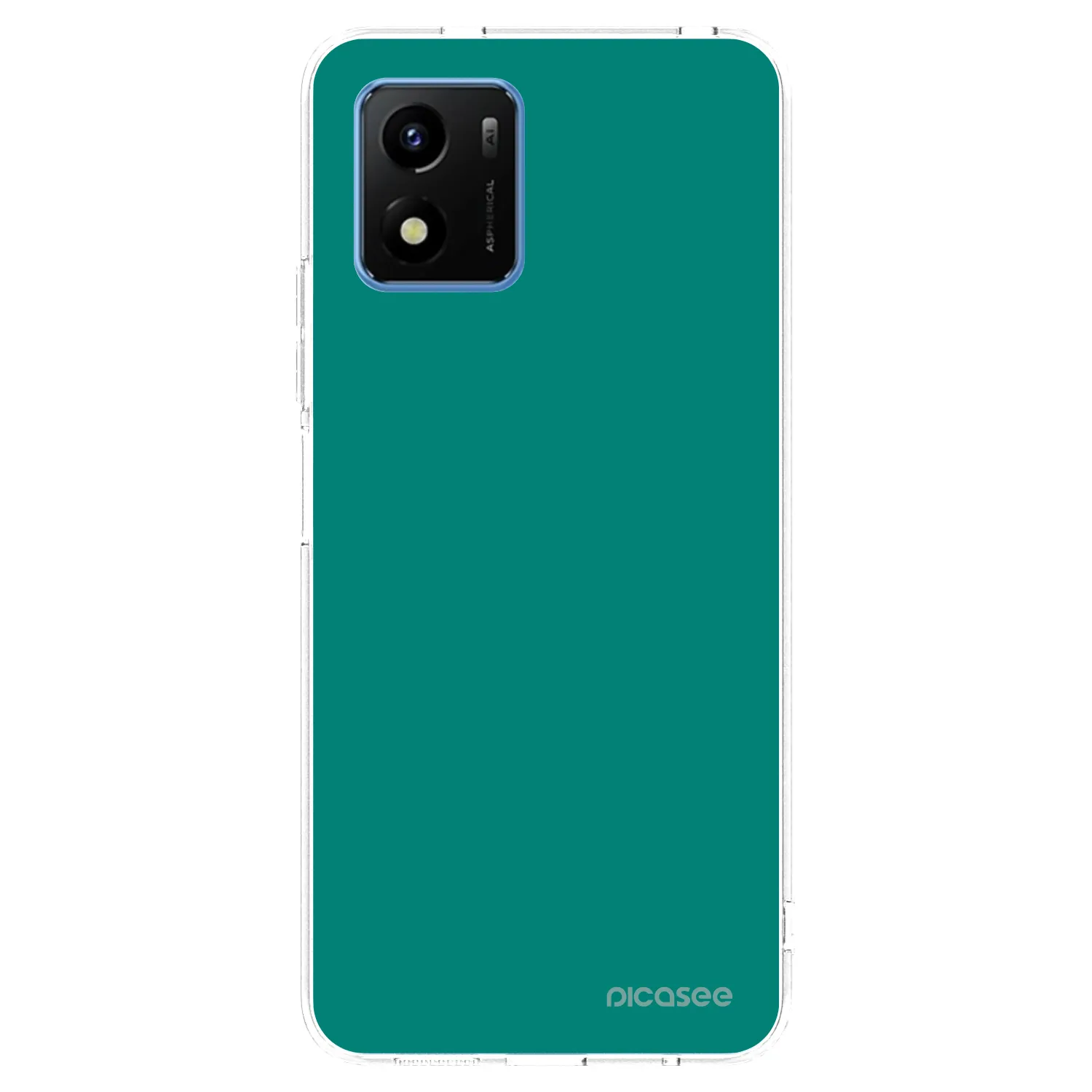 Picasee husă transparentă din silicon pentru Vivo Y01 - Emerald Mist