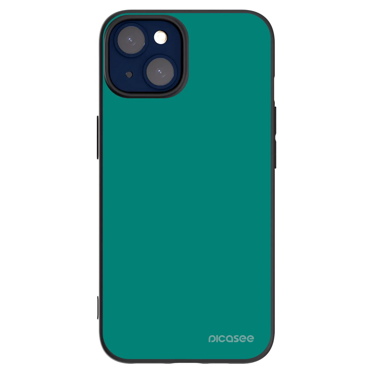 Picasee husă neagră din silicon pentru Apple iPhone 14 - Emerald Mist