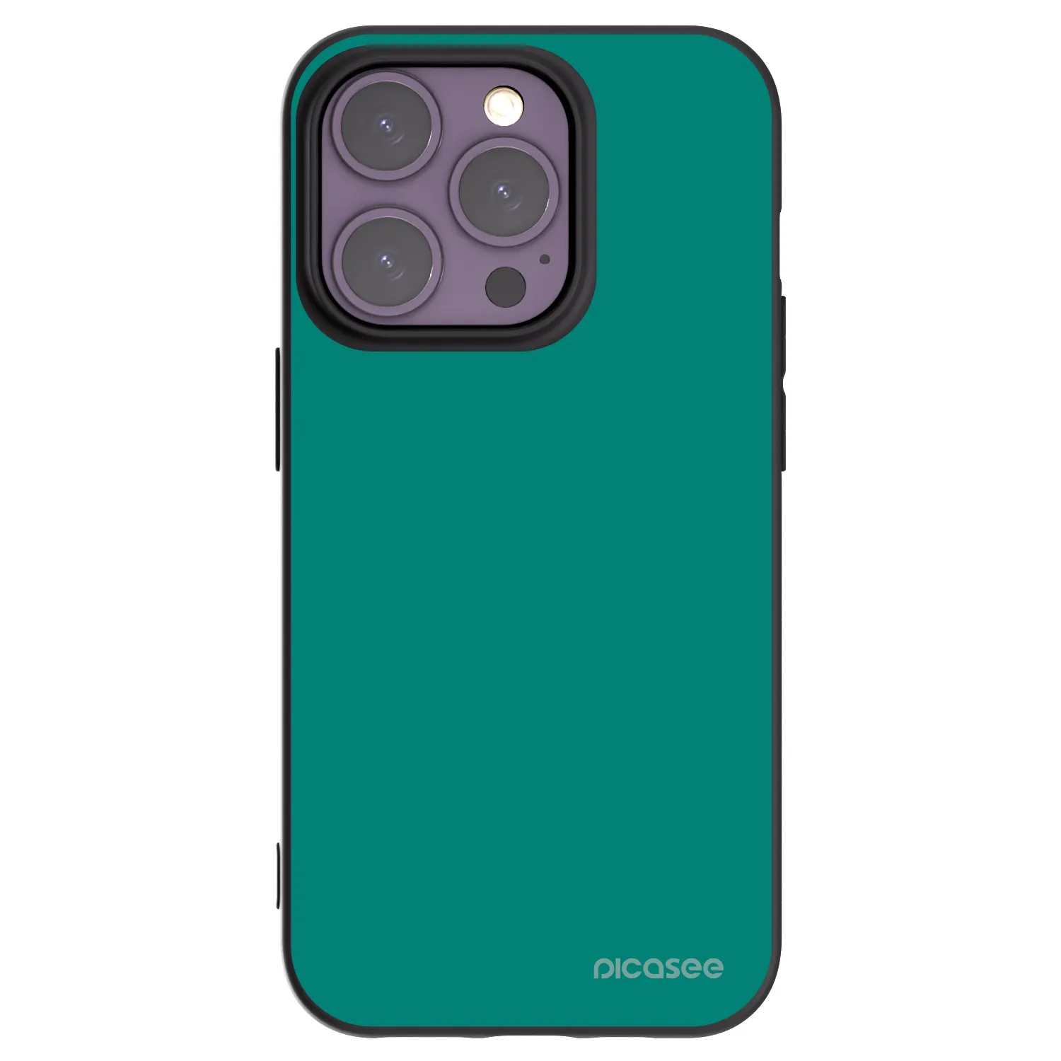 Picasee husă neagră din silicon pentru Apple iPhone 14 Pro - Emerald Mist