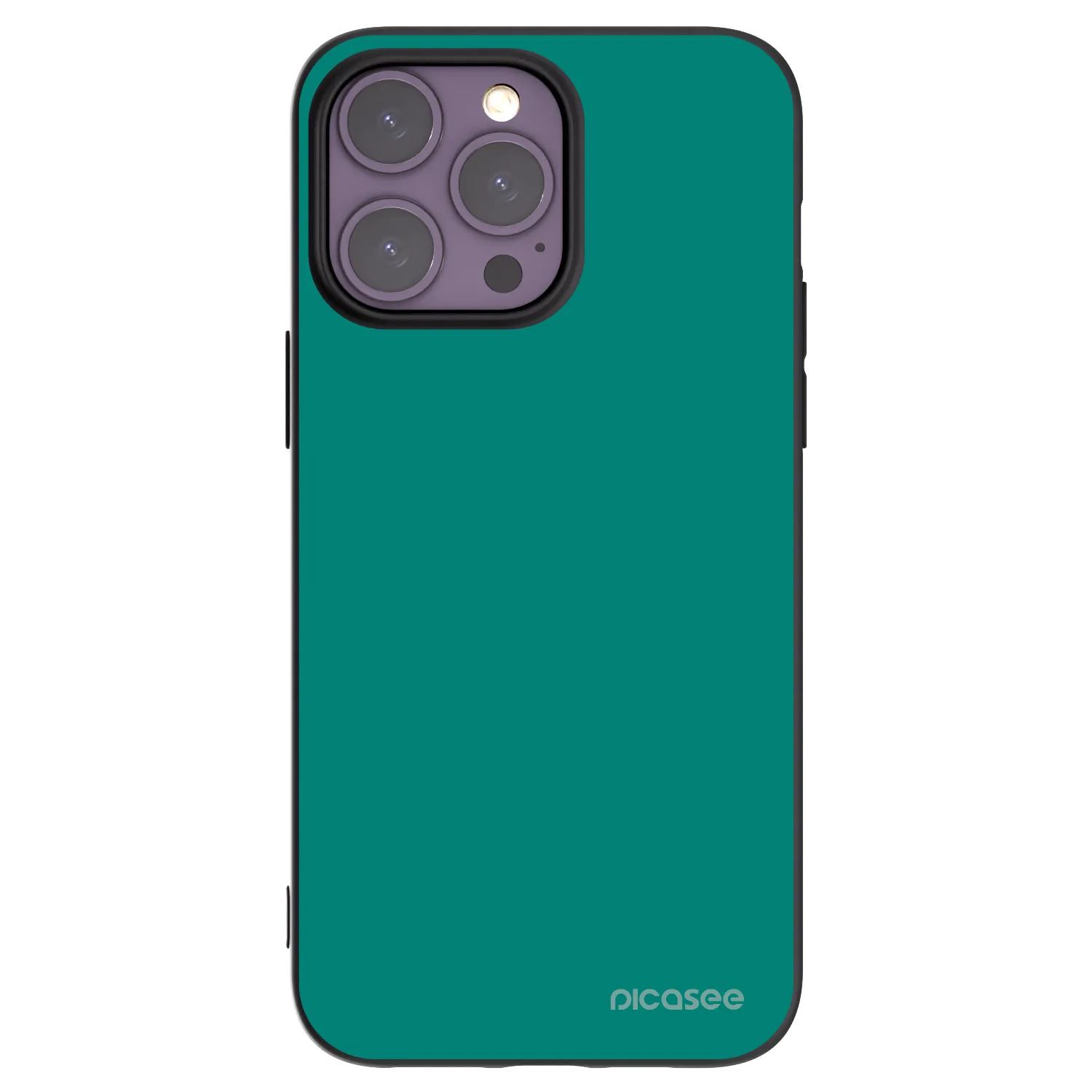 Picasee husă neagră din silicon pentru Apple iPhone 14 Pro Max - Emerald Mist