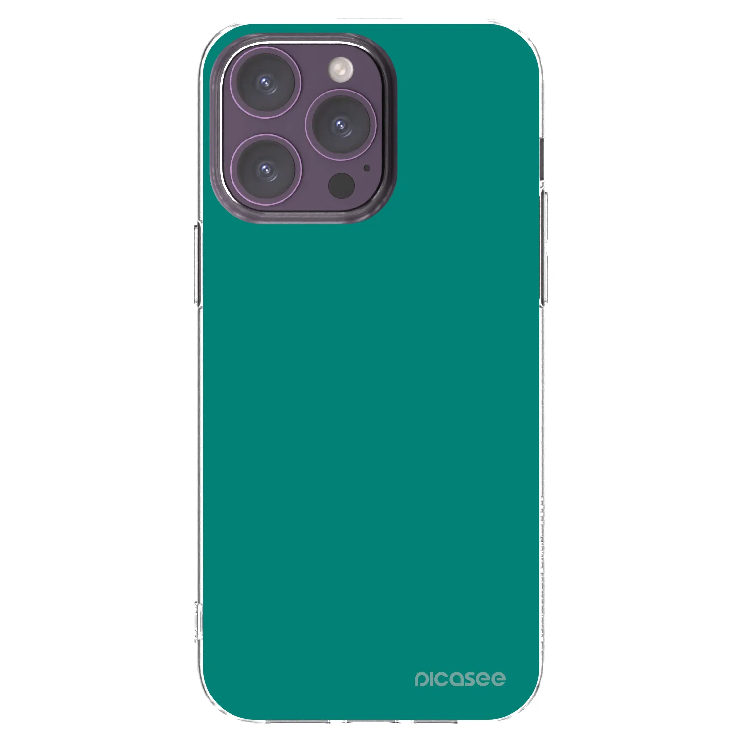 Picasee husă transparentă din silicon pentru Apple iPhone 14 Pro Max - Emerald Mist