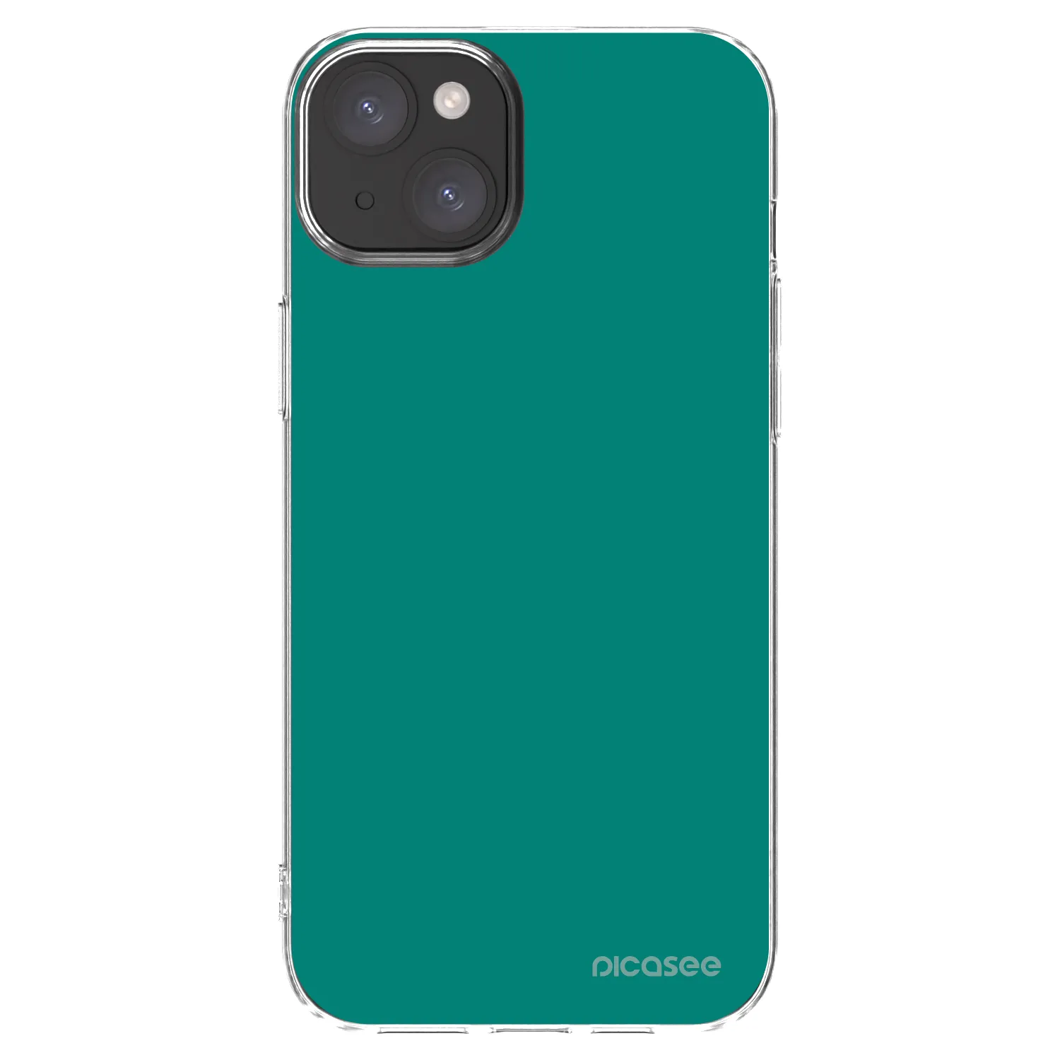 Picasee husă transparentă din silicon pentru Apple iPhone 15 Plus - Emerald Mist