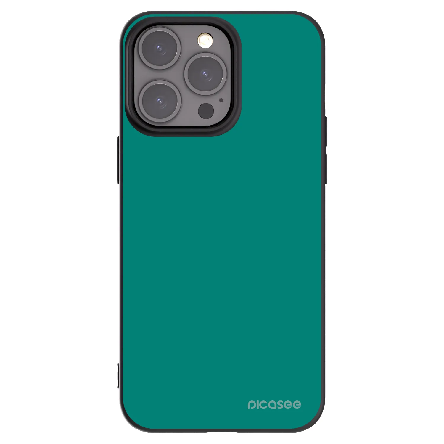 Picasee husă neagră din silicon pentru Apple iPhone 15 Pro Max - Emerald Mist