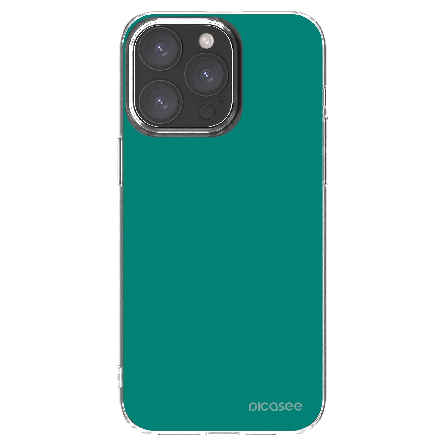 Picasee husă transparentă din silicon pentru Apple iPhone 15 Pro Max - Emerald Mist