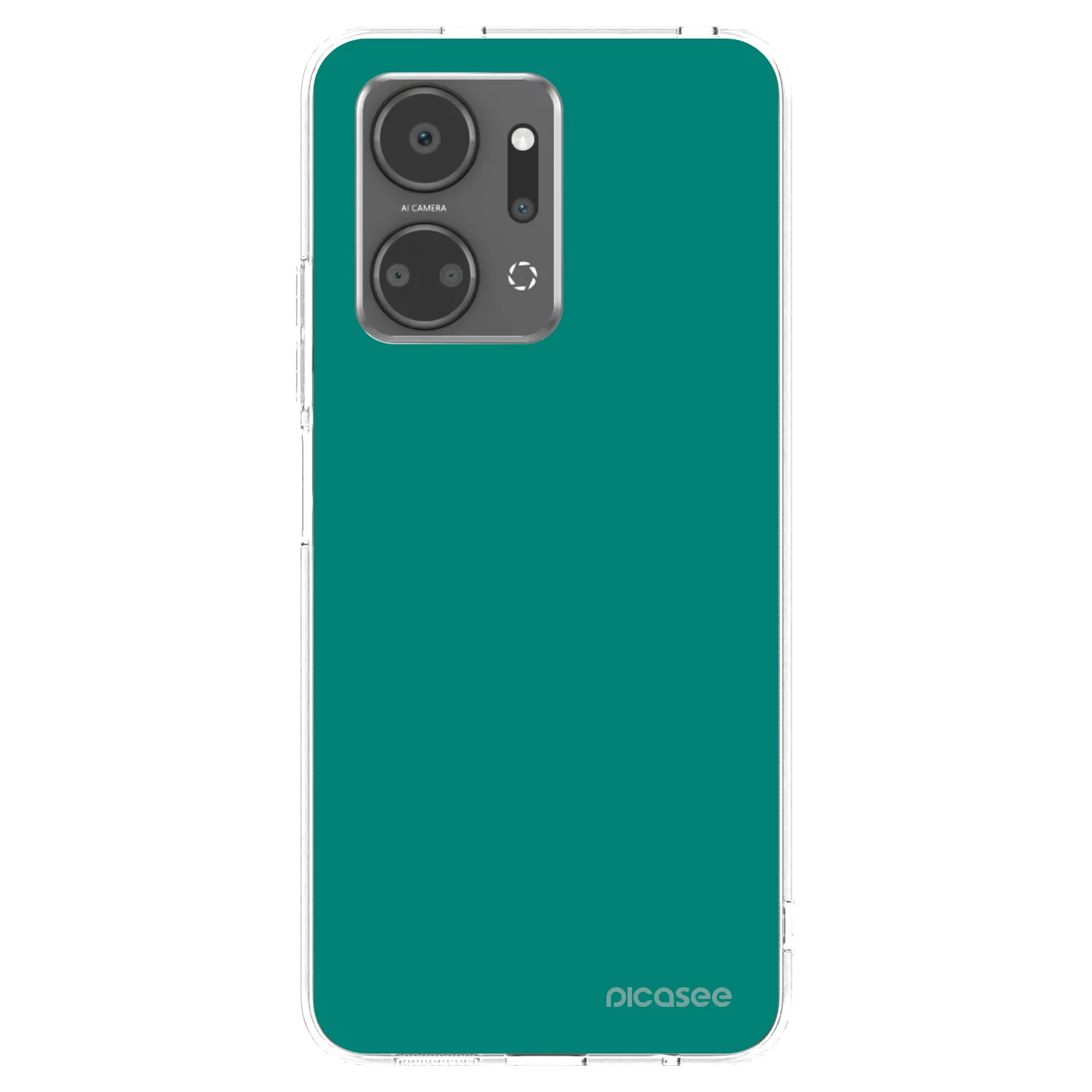 Picasee husă transparentă din silicon pentru Honor X7a - Emerald Mist