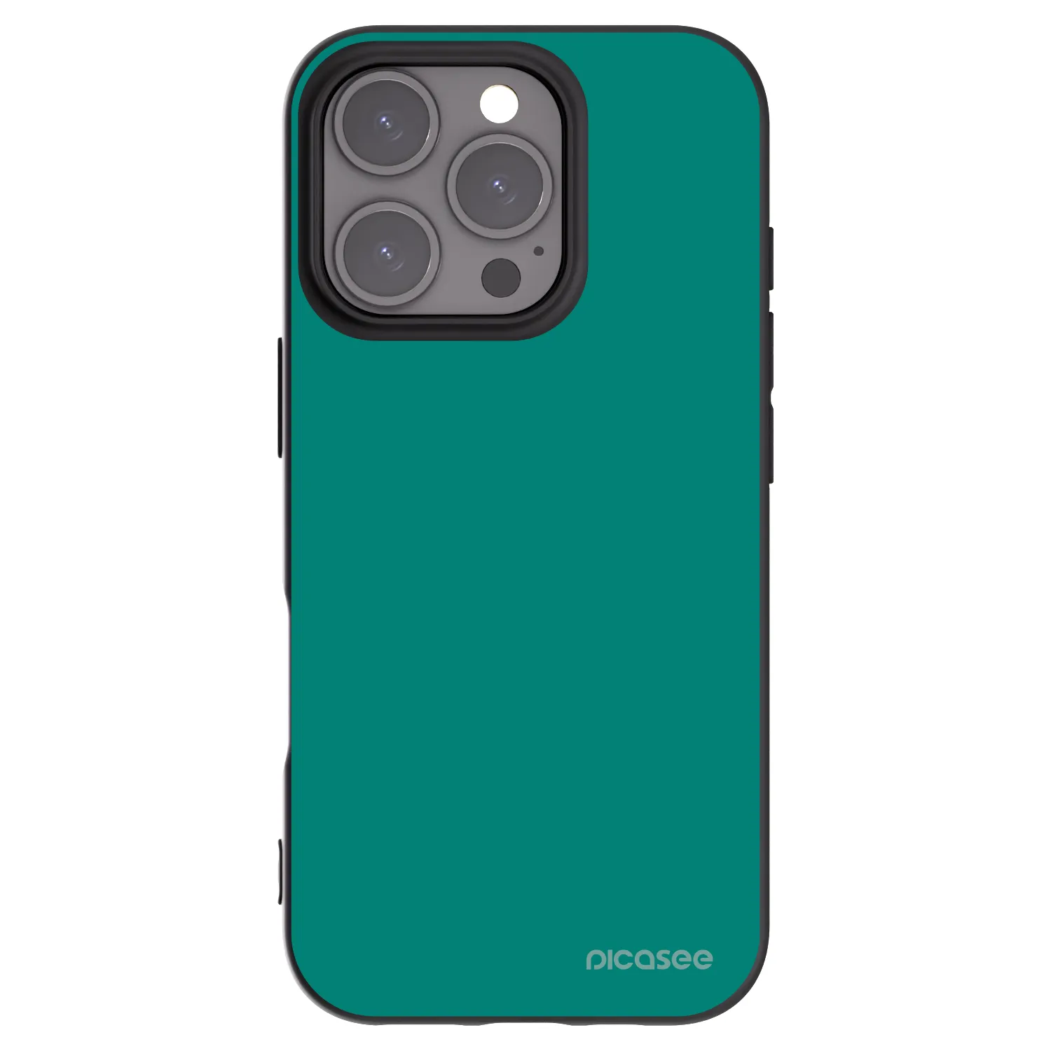 Picasee husă neagră din silicon pentru Apple iPhone 16 Pro - Emerald Mist