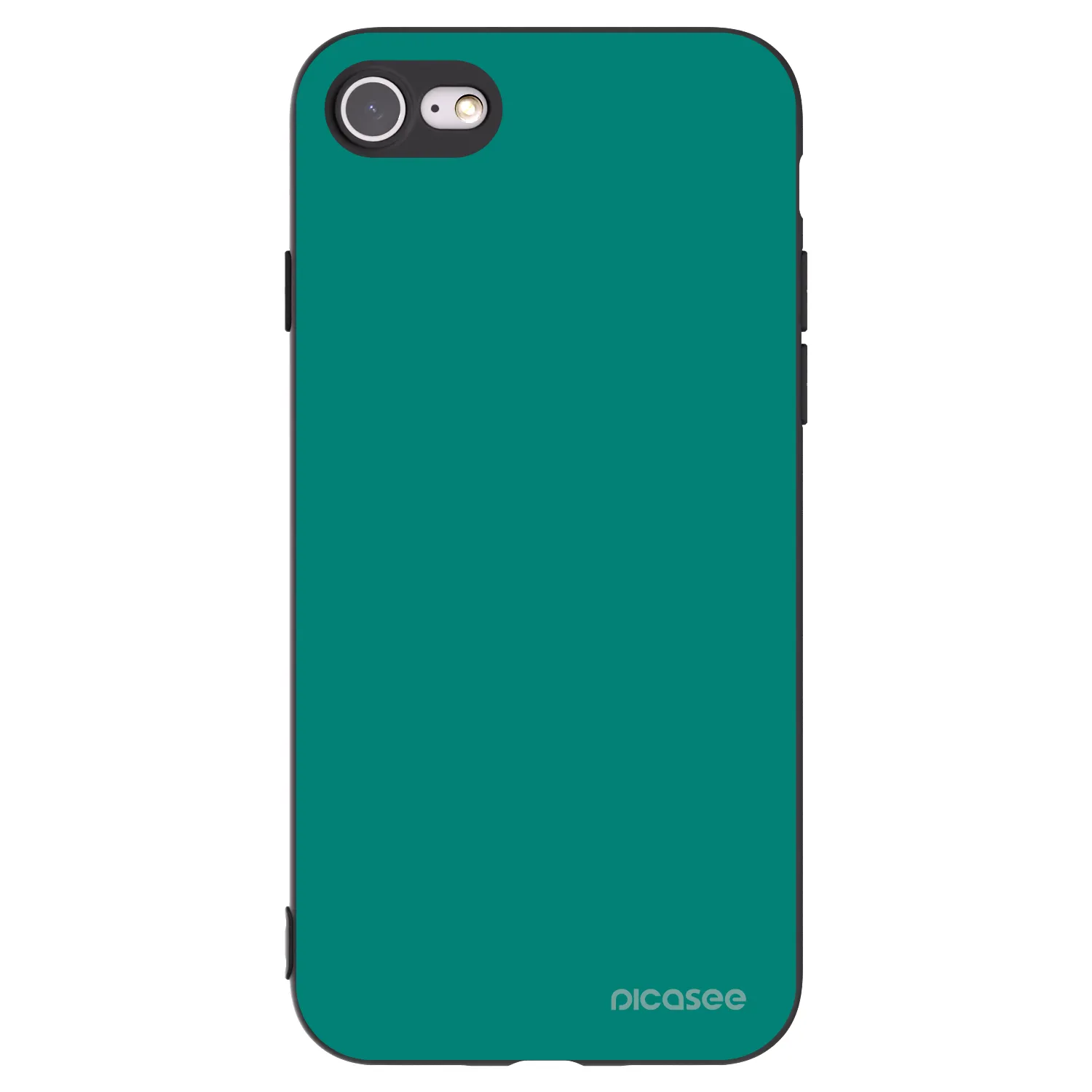 Picasee husă neagră din silicon pentru Apple iPhone 8 - Emerald Mist