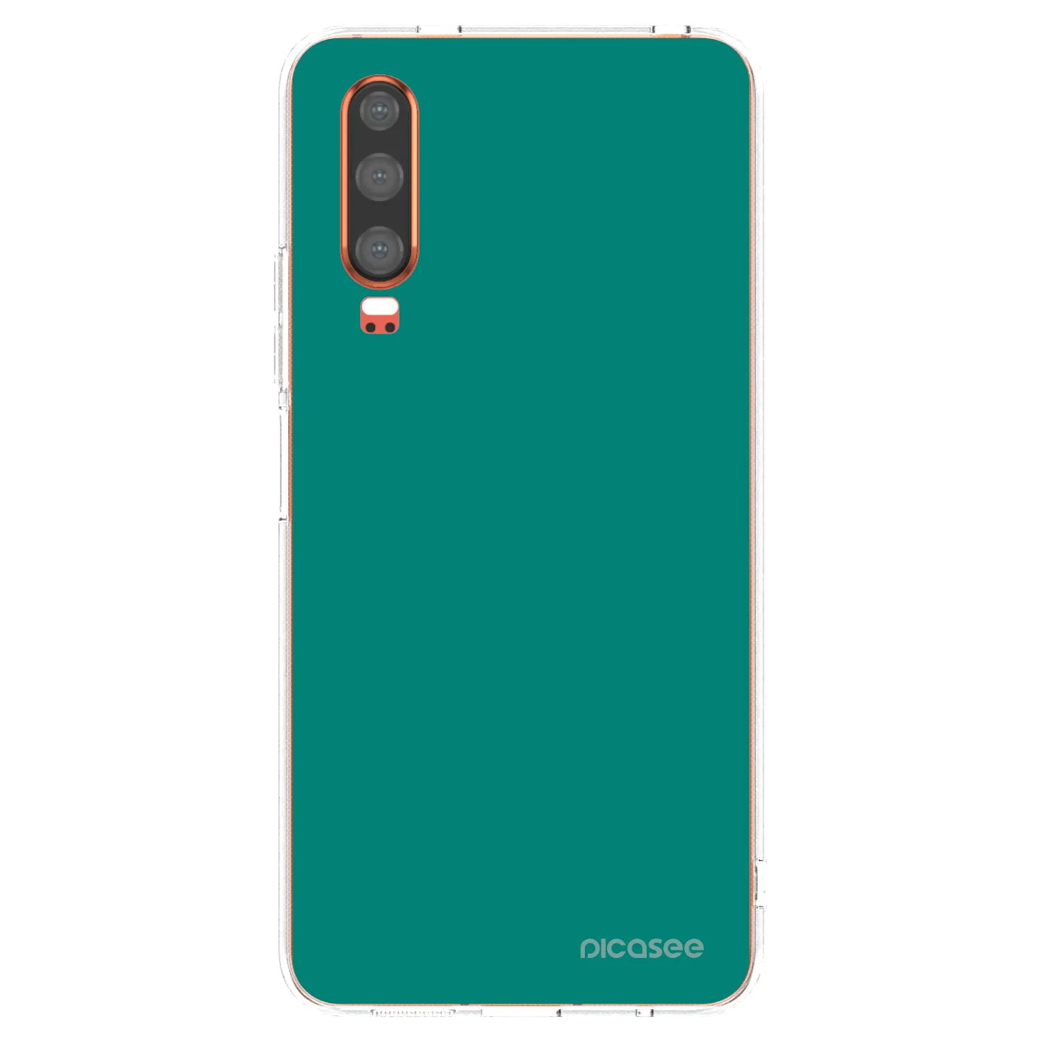 Picasee husă transparentă din silicon pentru Huawei P30 - Emerald Mist