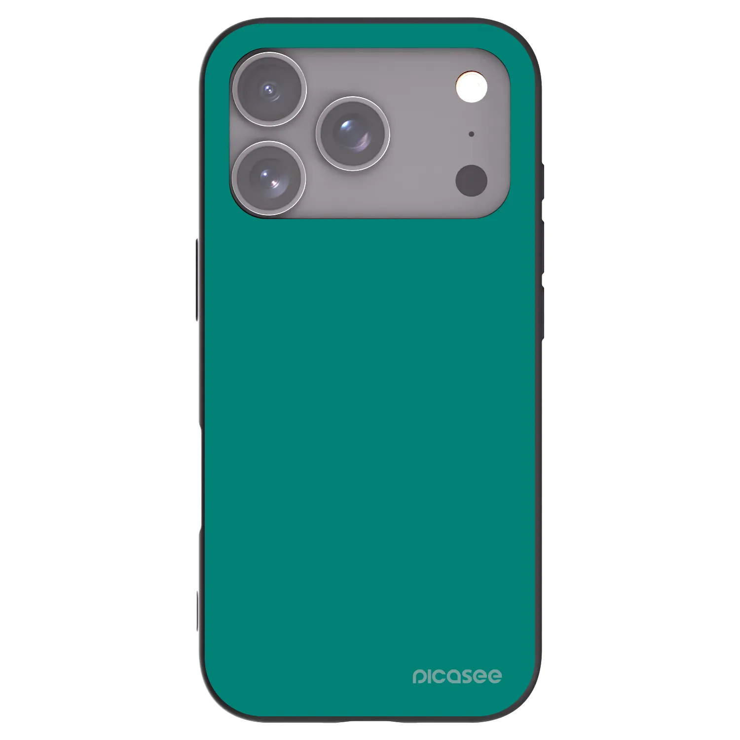 Picasee husă neagră din silicon pentru Apple iPhone 17 Pro - Emerald Mist
