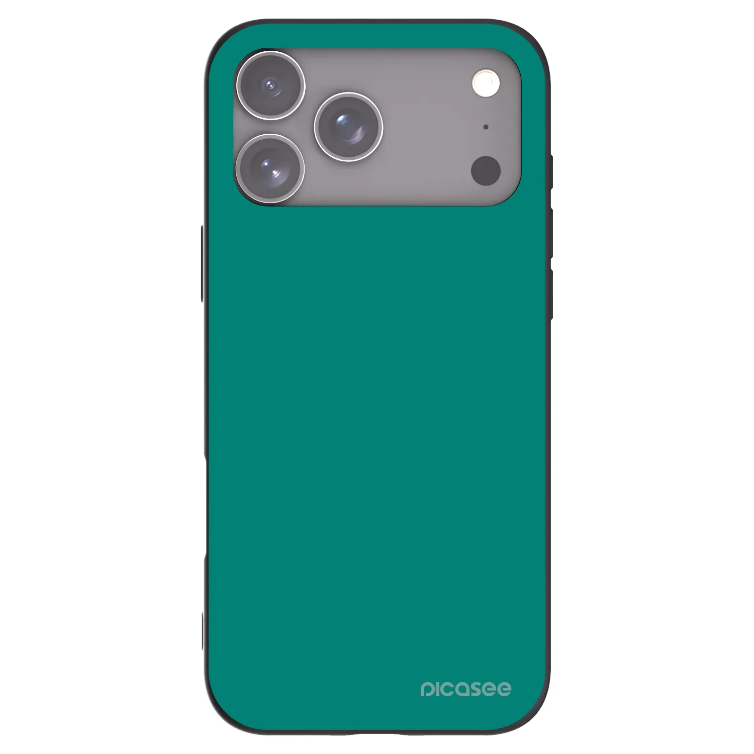 Picasee husă neagră din silicon pentru Apple iPhone 17 Pro Max - Emerald Mist