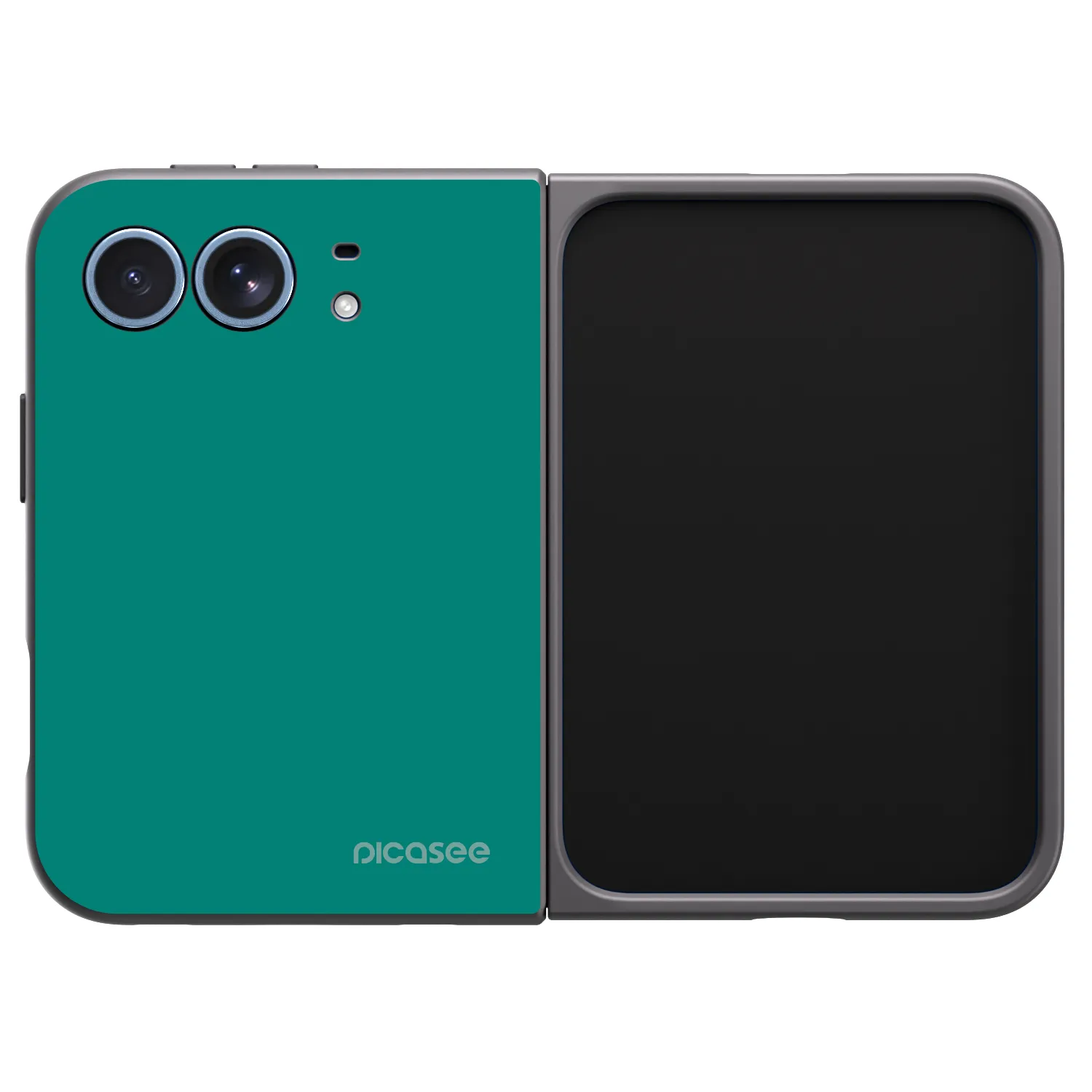 Picasee husă neagră din silicon pentru Apple iPhone Duo - Emerald Mist