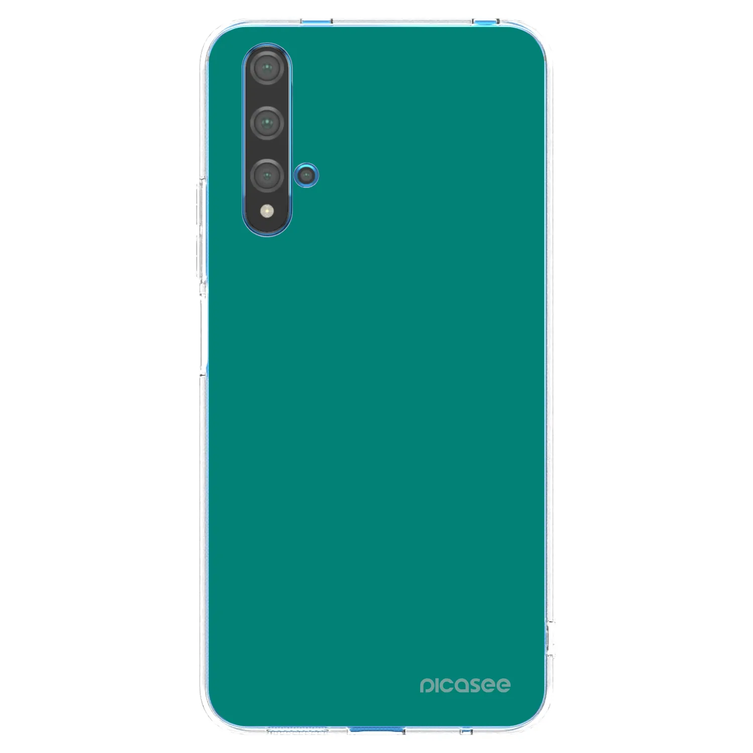 Picasee husă transparentă din silicon pentru Huawei Nova 5T - Emerald Mist