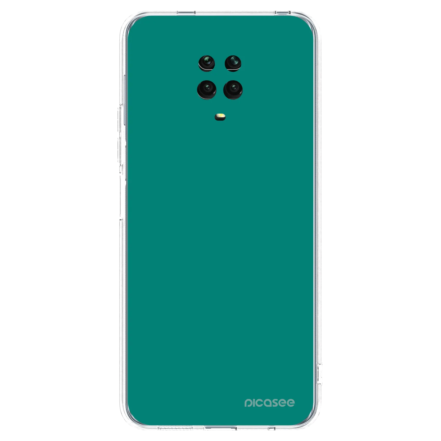 Picasee husă transparentă din silicon pentru Xiaomi Redmi Note 9 Pro - Emerald Mist
