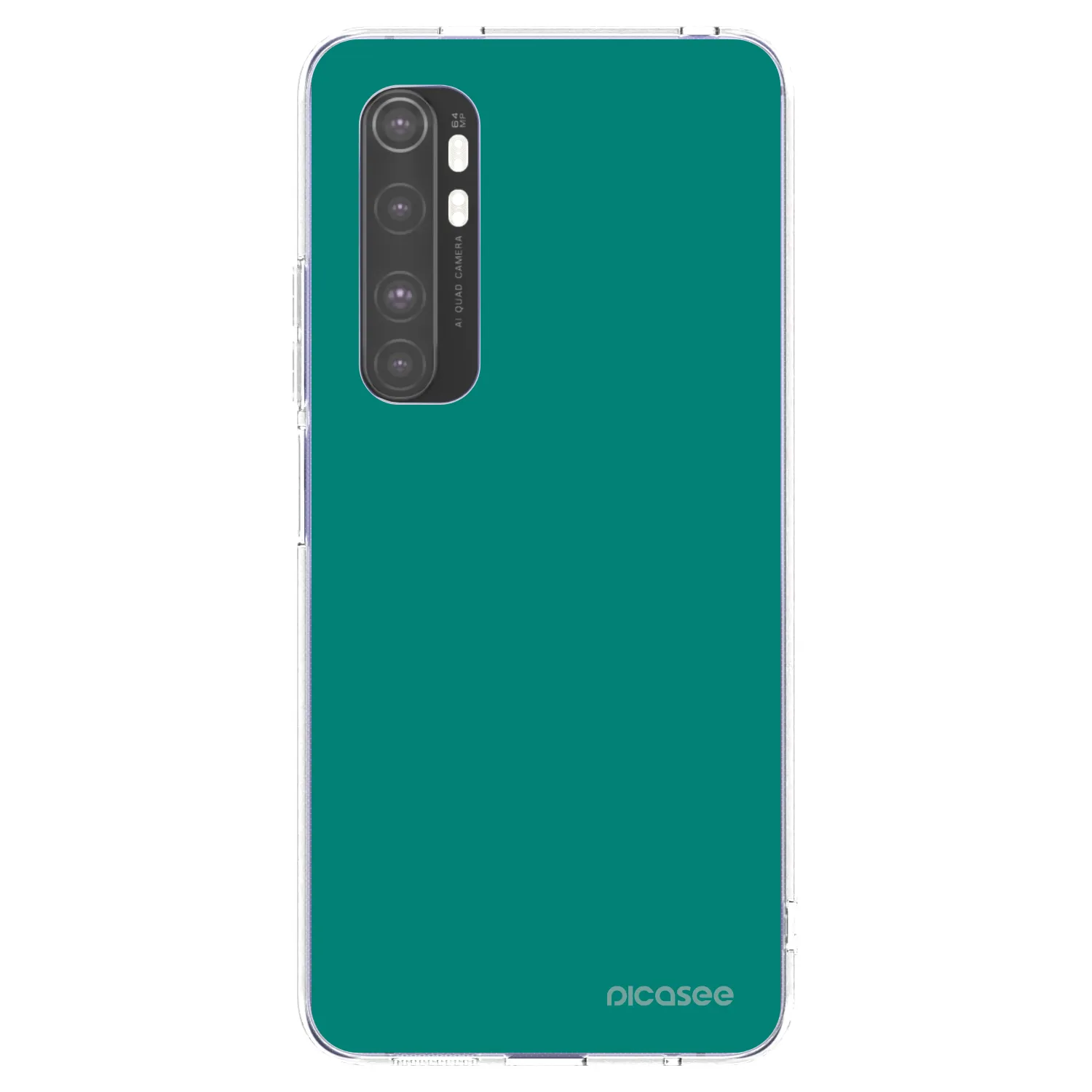 Picasee husă transparentă din silicon pentru Xiaomi Mi Note 10 Lite - Emerald Mist