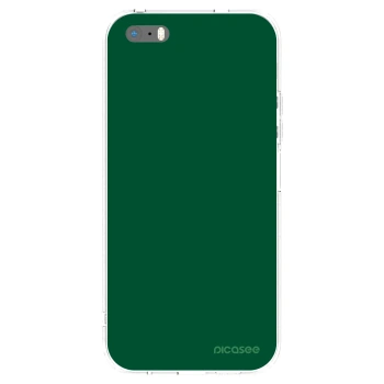 Picasee husă transparentă din silicon pentru Apple iPhone 5/5S/SE - Green Gleam