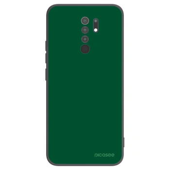 Picasee husă neagră din silicon pentru Xiaomi Redmi 9 - Green Gleam