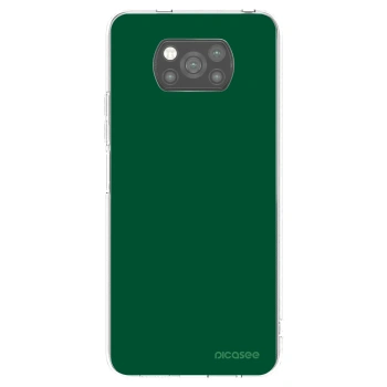 Picasee husă neagră din silicon pentru Xiaomi Poco X3 - Green Gleam