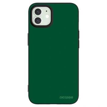 Picasee husă neagră din silicon pentru Apple iPhone 12 - Green Gleam