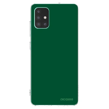 Picasee husă transparentă din silicon pentru Samsung Galaxy M51 M515F - Green Gleam