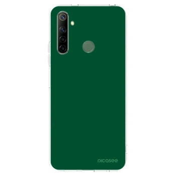 Picasee husă transparentă din silicon pentru Realme 6i - Green Gleam
