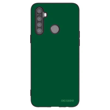 Picasee husă neagră din silicon pentru Realme 5 - Green Gleam