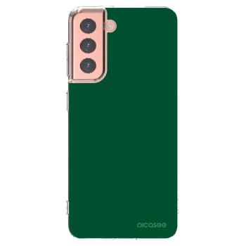 Picasee husă transparentă din silicon pentru Samsung Galaxy S21 5G G991B - Green Gleam