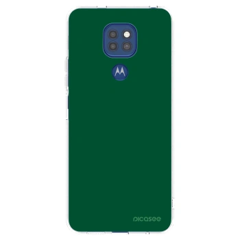 Picasee husă transparentă din silicon pentru Motorola Moto G9 Play - Green Gleam