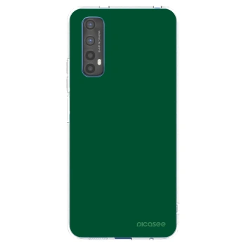 Picasee husă transparentă din silicon pentru Realme 7 - Green Gleam