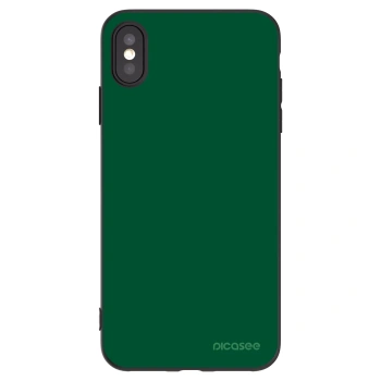 Picasee husă neagră din silicon pentru Apple iPhone XS Max - Green Gleam