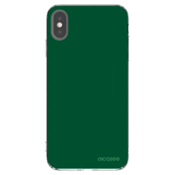 Picasee husă transparentă din silicon pentru Apple iPhone XS Max - Green Gleam