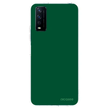 Picasee husă transparentă din silicon pentru Vivo Y11s - Green Gleam