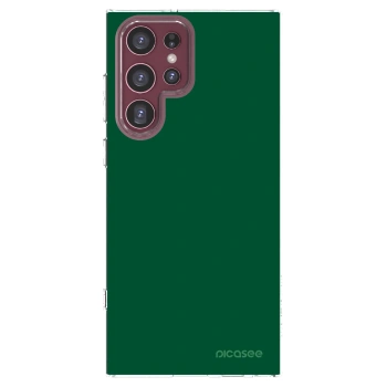 Picasee husă transparentă din silicon pentru Samsung Galaxy S22 Ultra 5G - Green Gleam