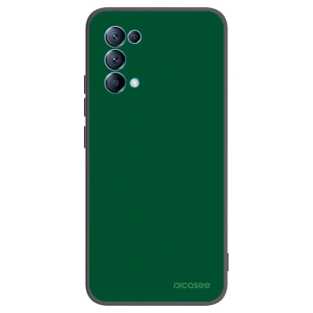 Picasee husă neagră din silicon pentru OPPO Reno 5 5G - Green Gleam
