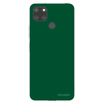 Picasee husă transparentă din silicon pentru Realme C21Y - Green Gleam