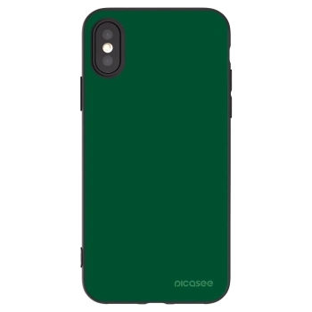 Picasee husă neagră din silicon pentru Apple iPhone X/XS - Green Gleam