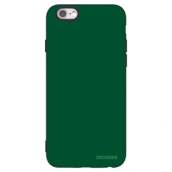 Picasee husă neagră din silicon pentru Apple iPhone 6/6S - Green Gleam
