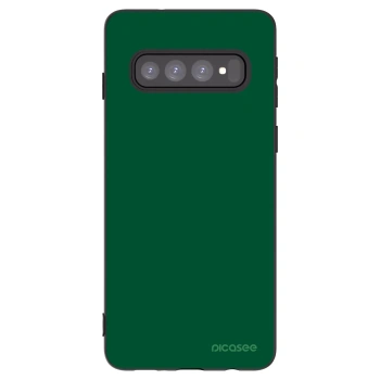 Picasee husă neagră din silicon pentru Samsung Galaxy S10 G973 - Green Gleam