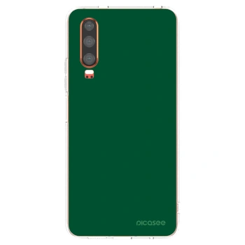 Picasee husă transparentă din silicon pentru Huawei P30 - Green Gleam