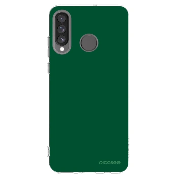 Picasee husă transparentă din silicon pentru Huawei P30 Lite - Green Gleam