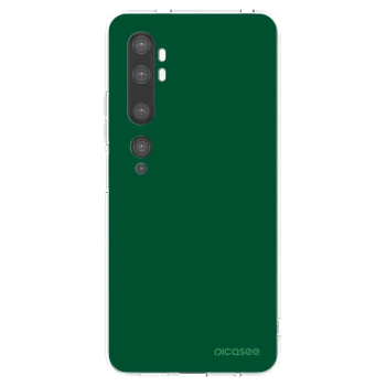 Picasee husă transparentă din silicon pentru Xiaomi Mi Note 10 (Pro) - Green Gleam