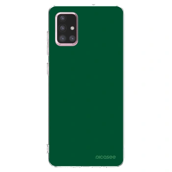 Picasee husă transparentă din silicon pentru Samsung Galaxy A71 A715F - Green Gleam