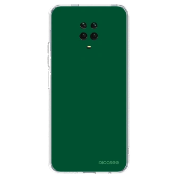 Picasee husă transparentă din silicon pentru Xiaomi Redmi Note 9 Pro - Green Gleam