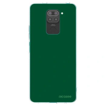 Picasee husă neagră din silicon pentru Xiaomi Redmi Note 9 - Green Gleam