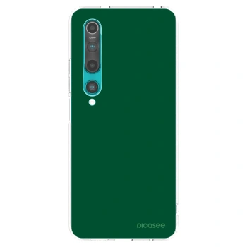 Picasee husă transparentă din silicon pentru Xiaomi Mi 10 - Green Gleam