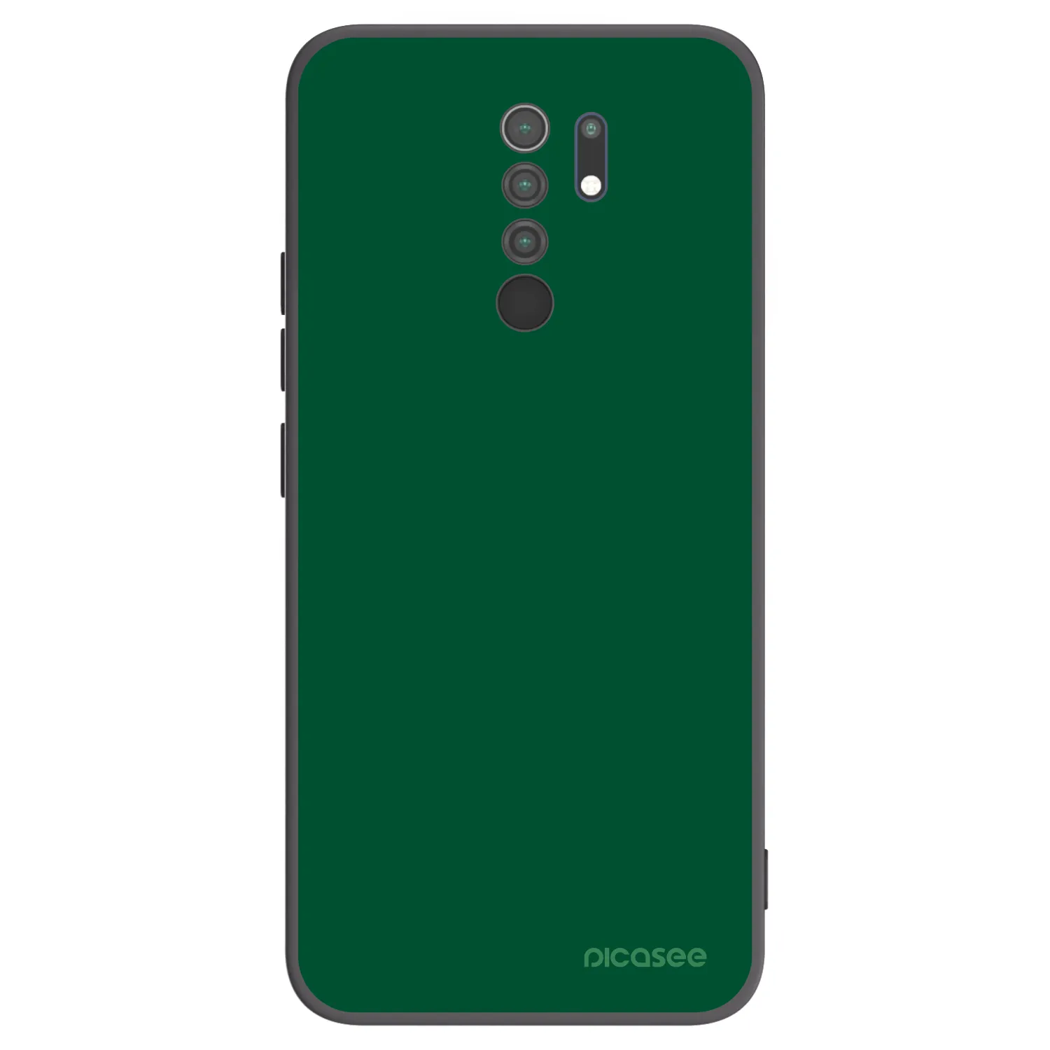Picasee husă neagră din silicon pentru Xiaomi Redmi 9 - Green Gleam