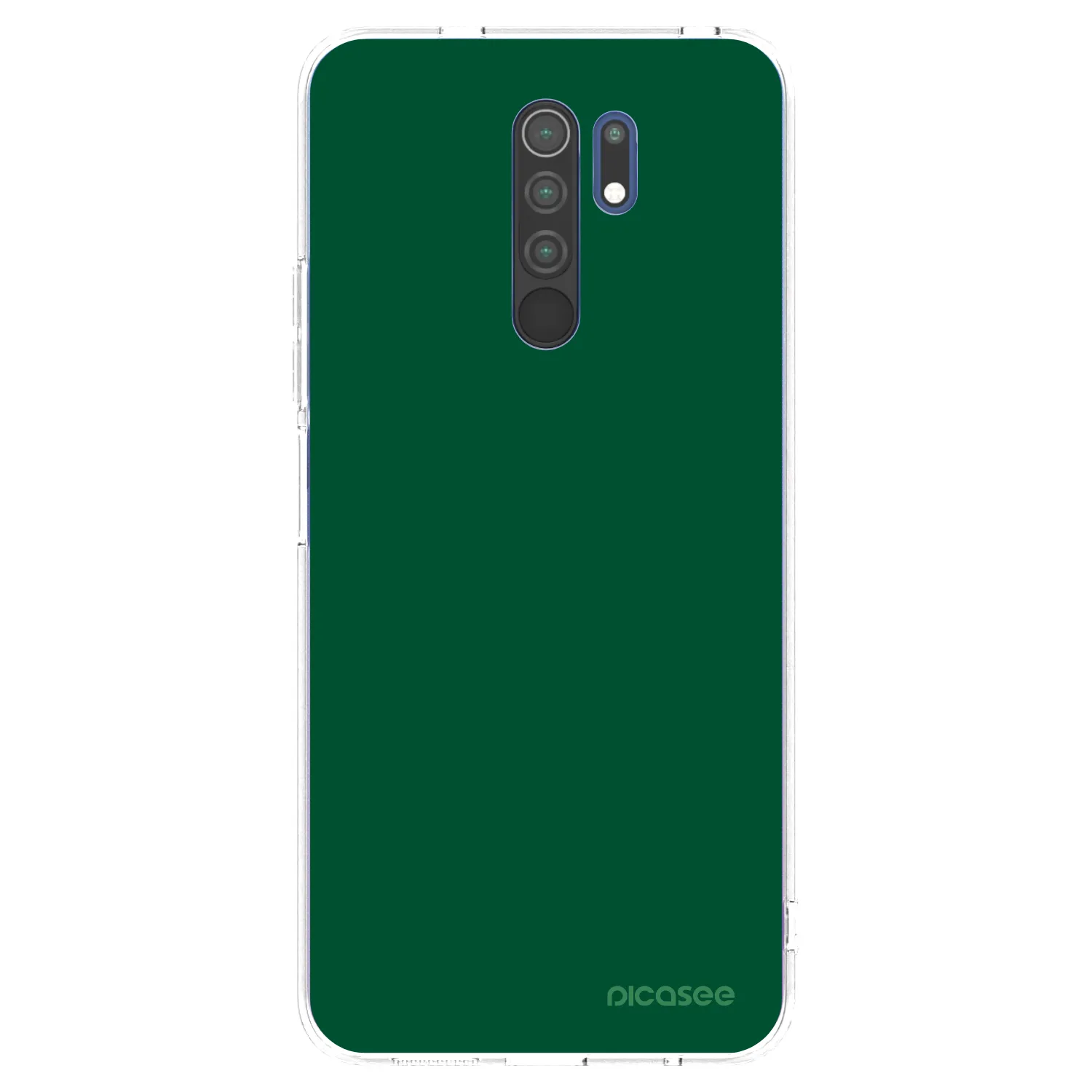 Picasee husă transparentă din silicon pentru Xiaomi Redmi 9 - Green Gleam